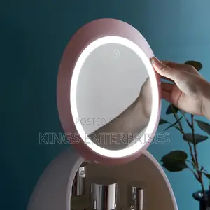 Cosmetic Organizer With Sensor Colour Changing Mirro