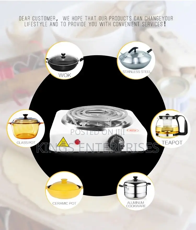 Electric Single Coiled Cooker Plate