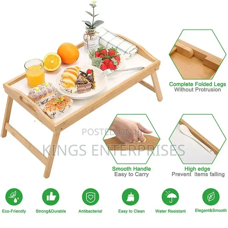 Wooden Foldable Bed Tray