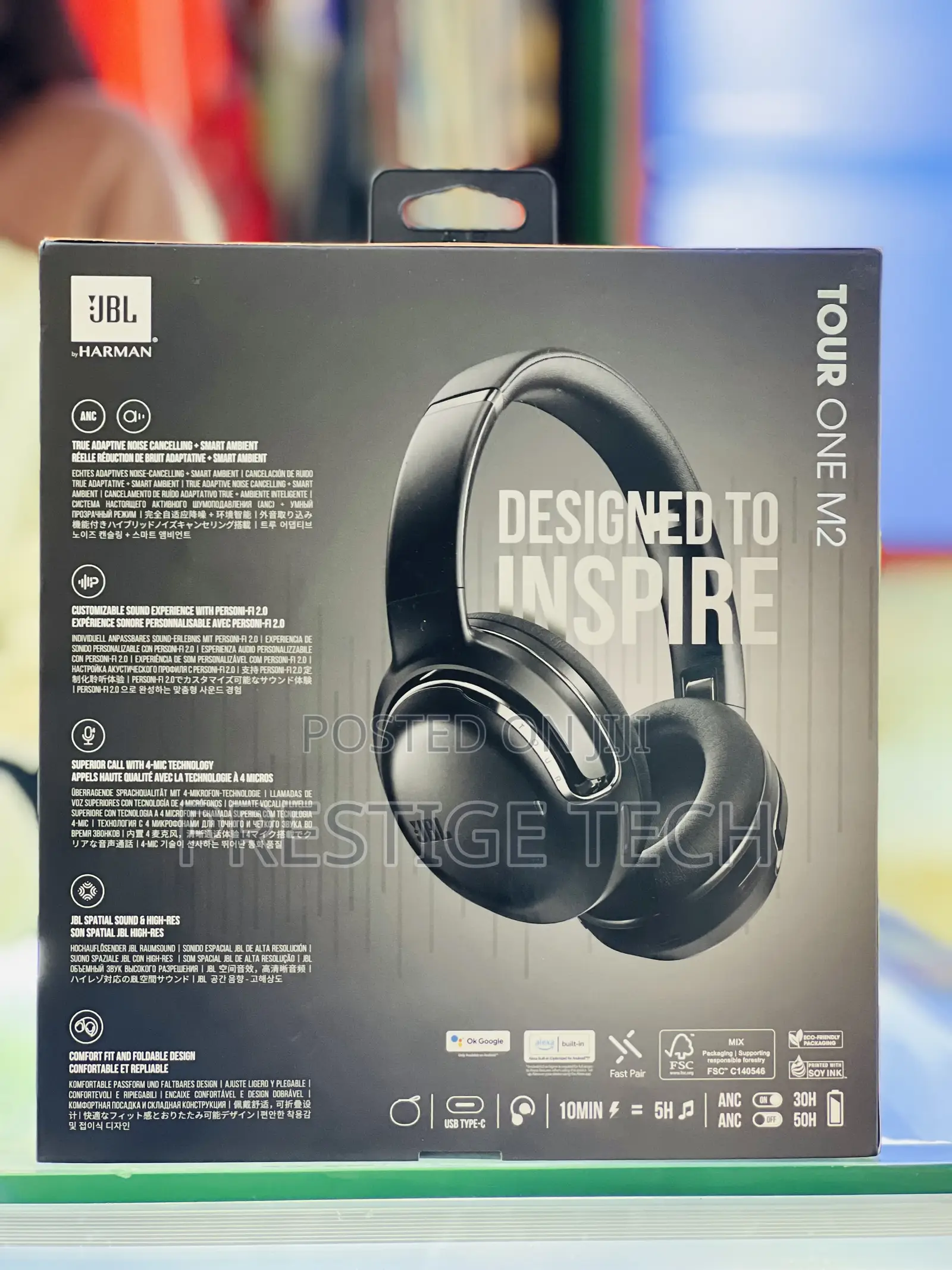 JBL Tour One M2 Headphones With Adaptive ANC Superb Calls