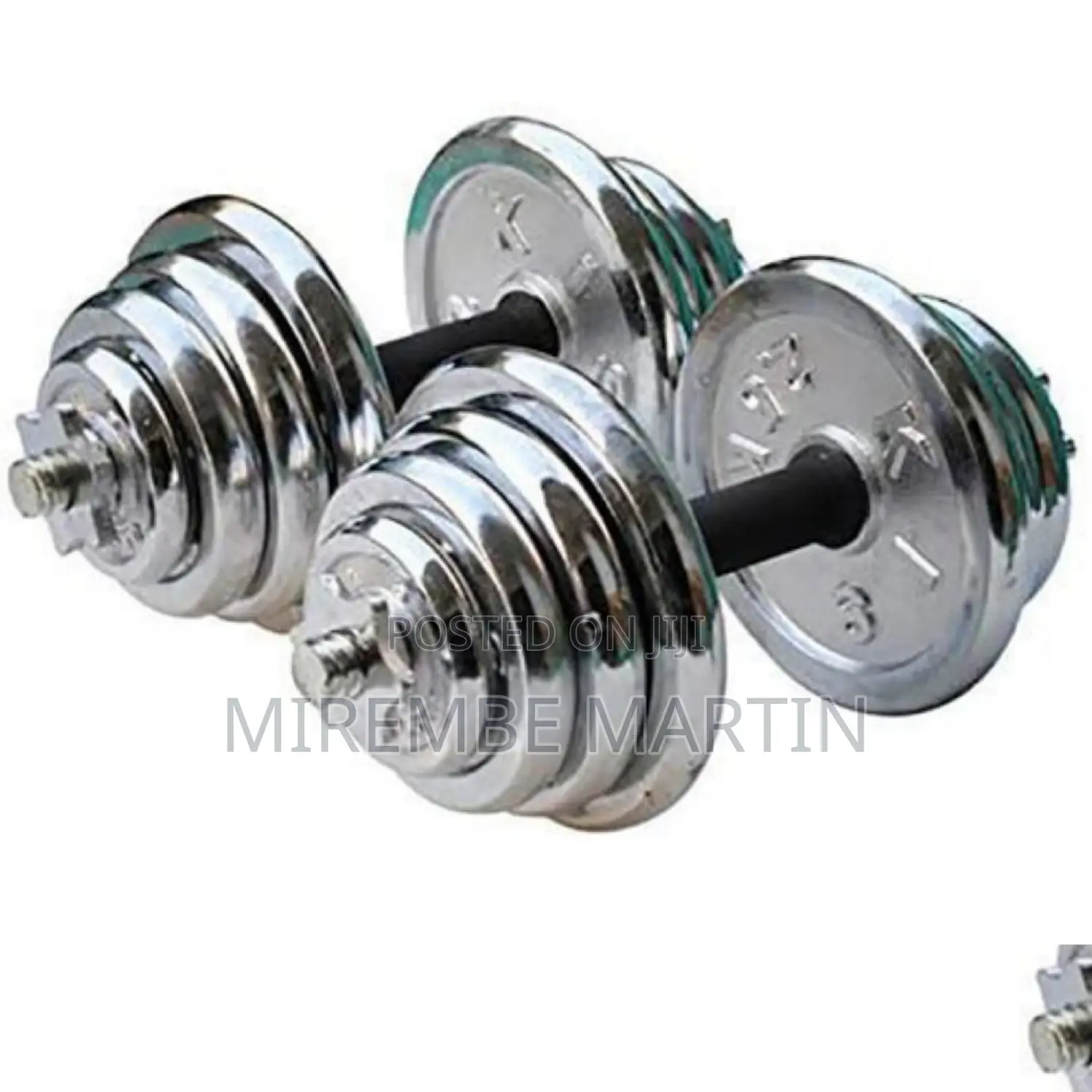 30kgelectroplating Adjustable Chrome Dumbbell Set