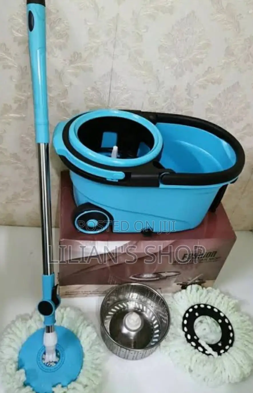 Spin Mop Bucket Set Microfiber Mop