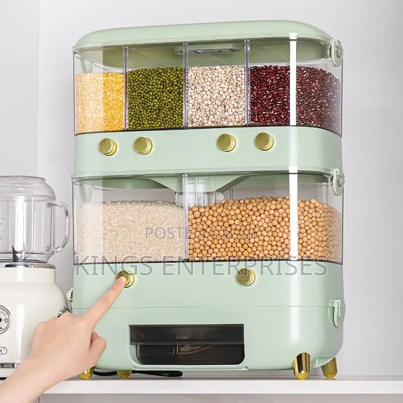 6 Grid Food Cereal Dispenser and Storage
