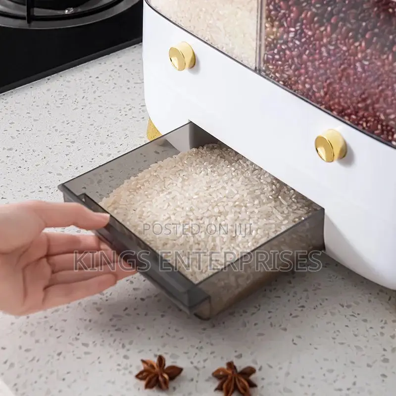 6 Grid Food Cereal Dispenser and Storage