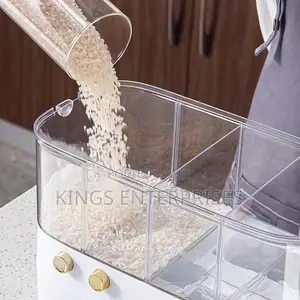 6 Grid Food Cereal Dispenser and Storage