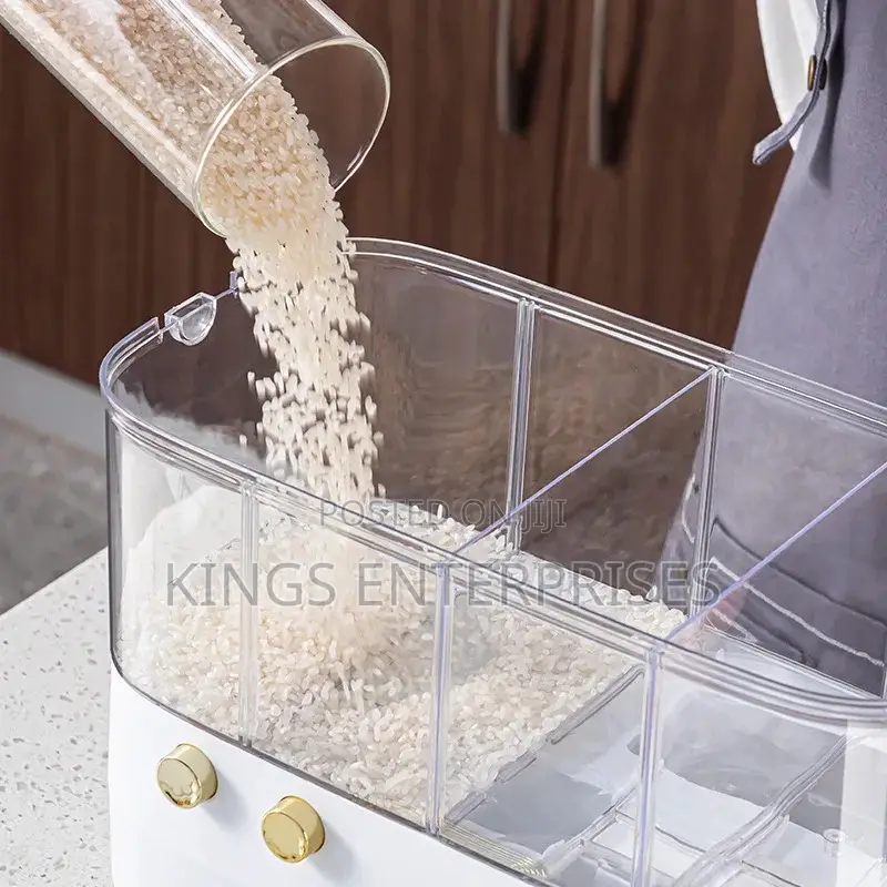 6 Grid Food Cereal Dispenser and Storage