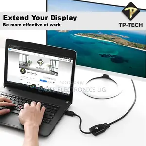 Dp (Displayport) to Vga Adapter Male to Female Convertor