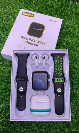 W26 Pro Max Smart Watch Black