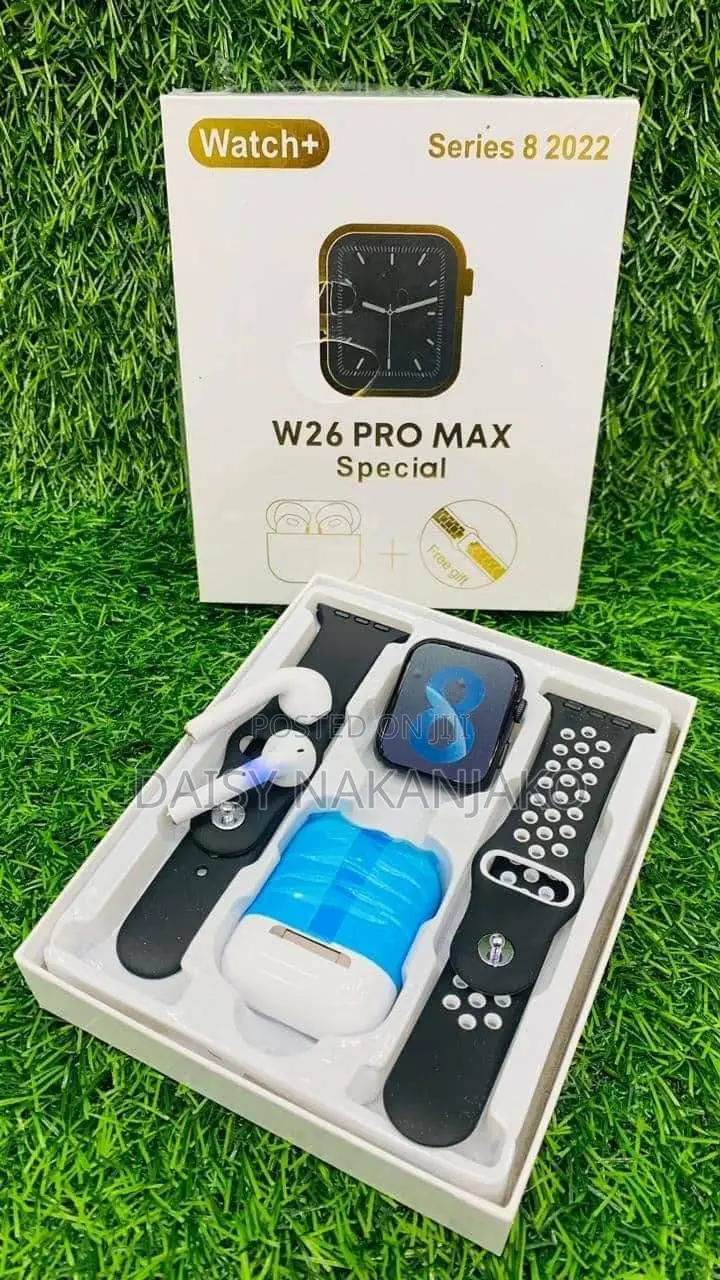 W26 Pro Max Smart Watch Black