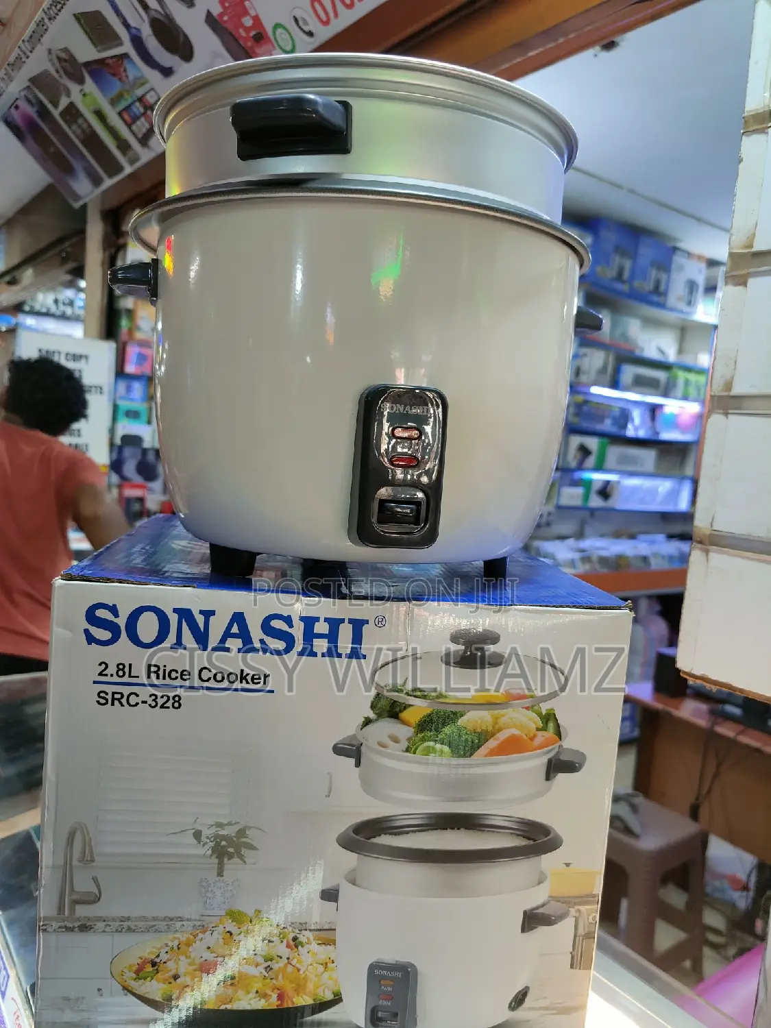Sonashi Rice Cooker With Steamer/Rice Cooker 2.8l/Rice Cooke