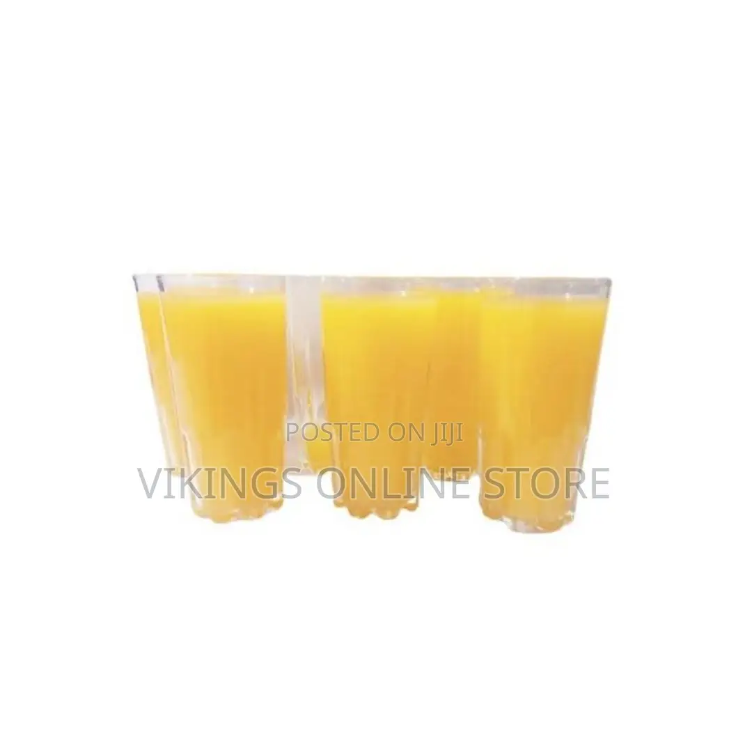 Elegant 6 Pieces Long Glasses for Beer and Juice-Transparent
