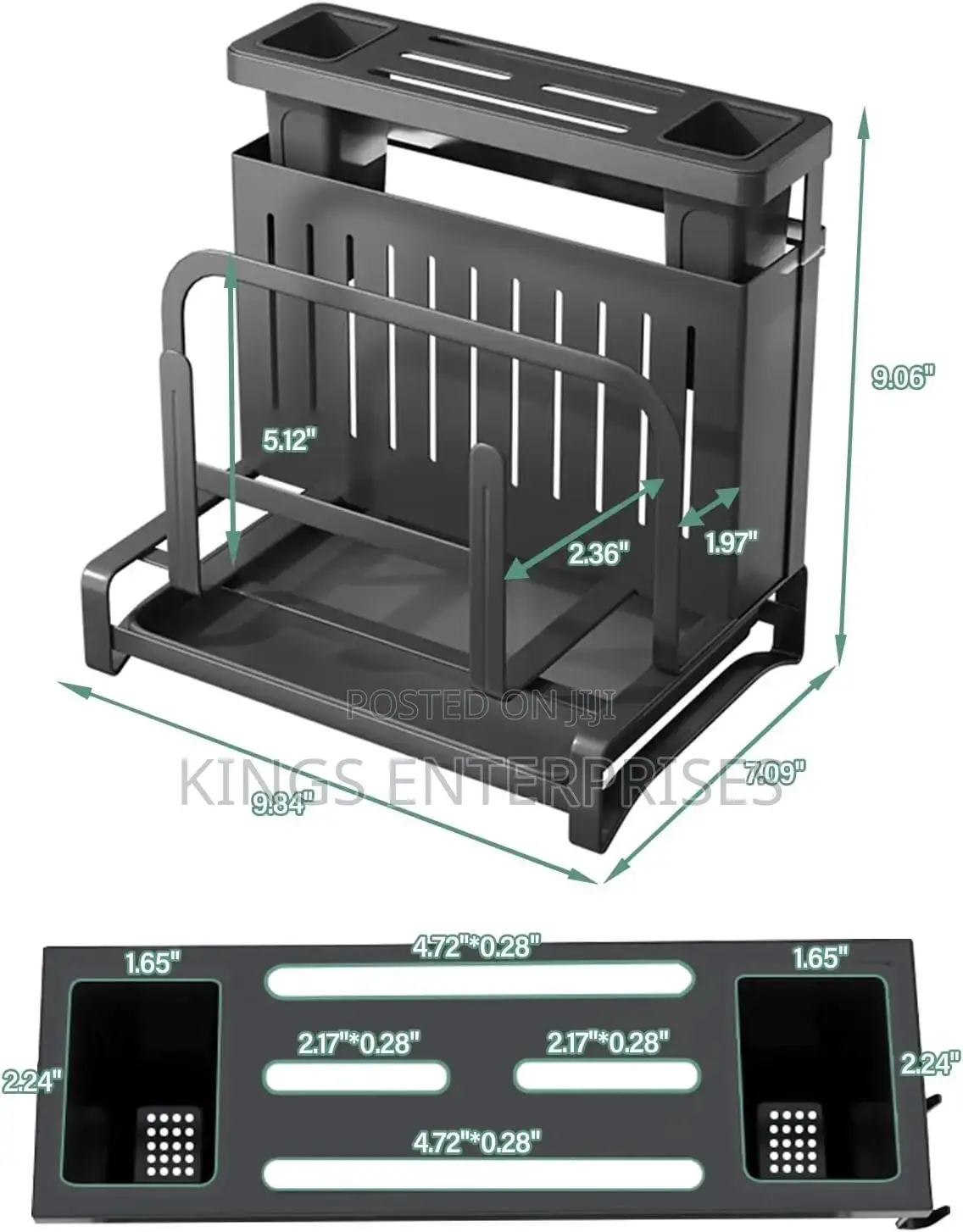 Cutlery Holder and Organizer With Drainer