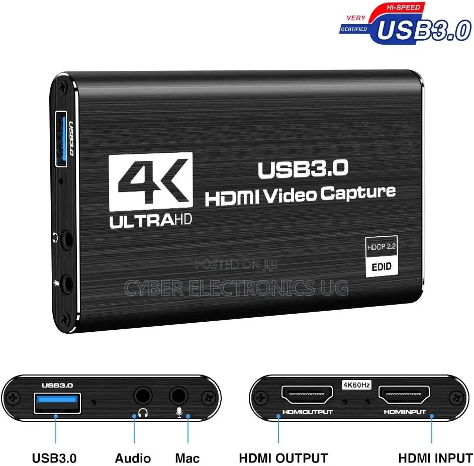 USB 3.0 to HDMI Capture Card Broadcast Stream Record