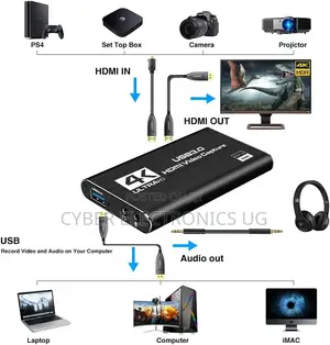 USB 3.0 to HDMI Capture Card Broadcast Stream Record