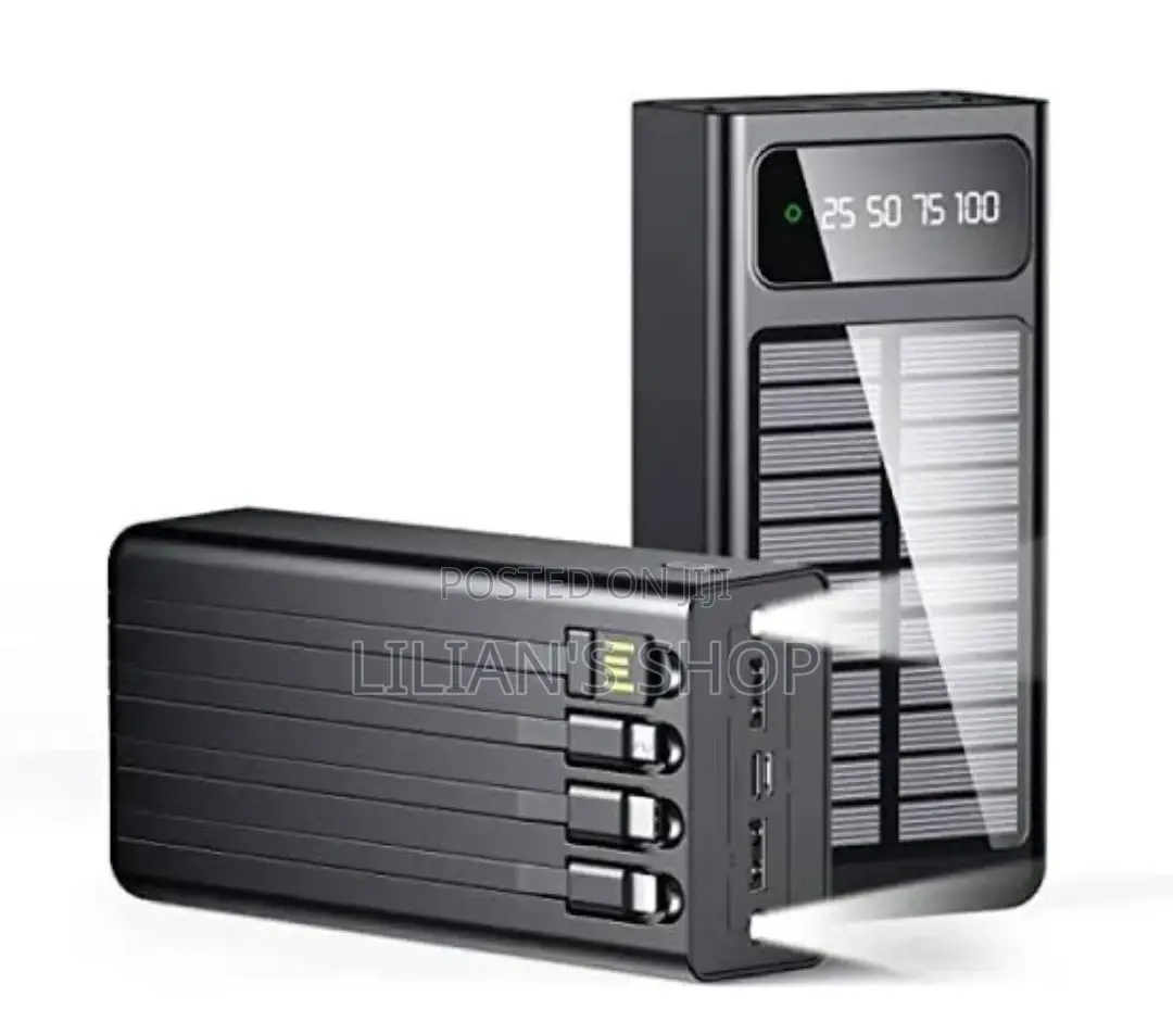 Portable Solarpower Bank 20000mah USB Output With LED Light