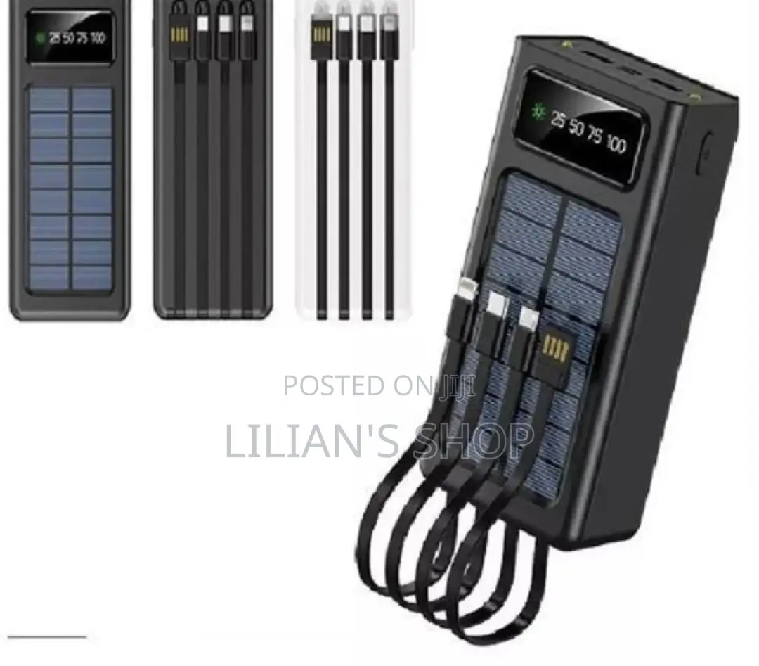 Portable Solarpower Bank 20000mah USB Output With LED Light