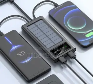 Portable Solarpower Bank 20000mah USB Output With LED Light