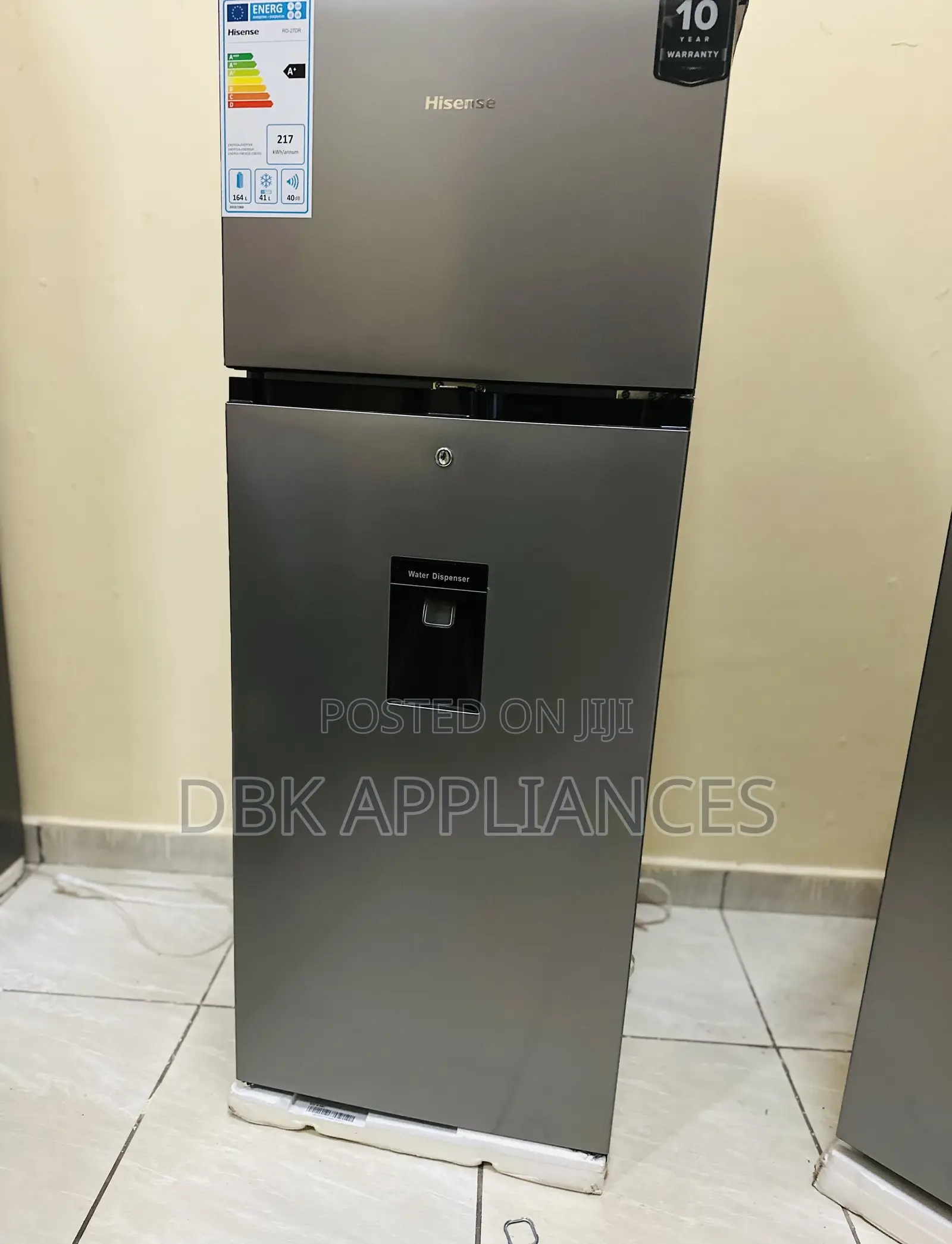 Hisense 270l Double Door Fridge Dispenser 5yr Warranty