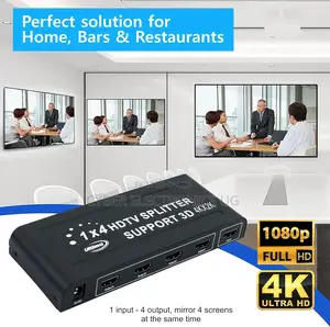 HDMI Splitter 1 in 4 Out, Support 3D Full HD 1080P