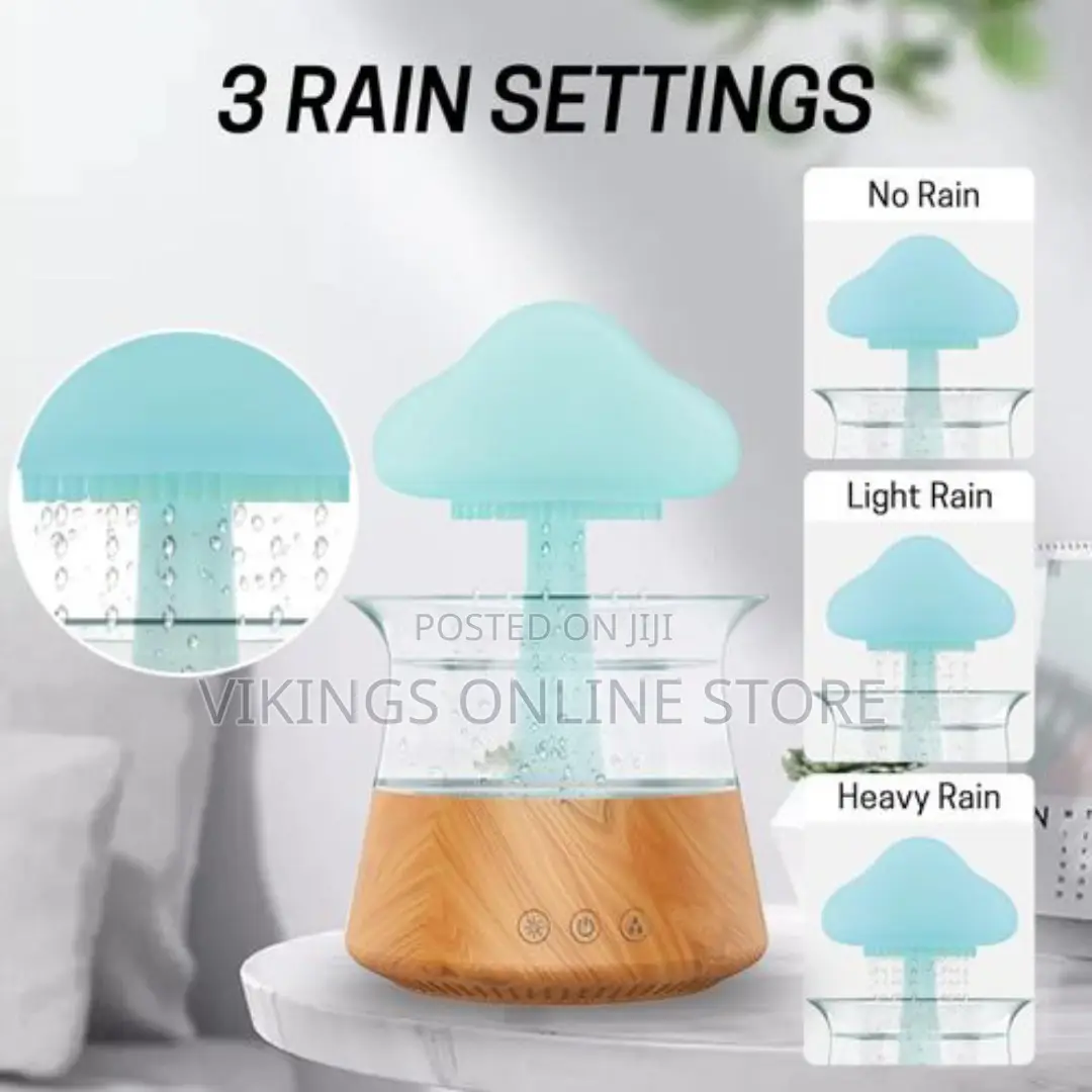 Rain Cloud USB Night Light Humidifier for Rooms