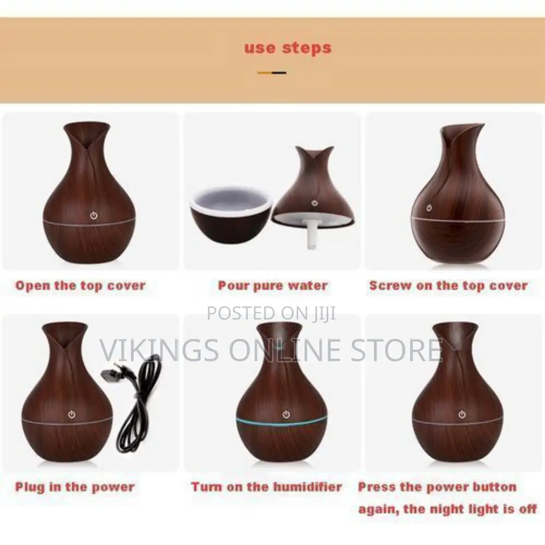 Wooden Electric Air Freshener Humidifier - Brown