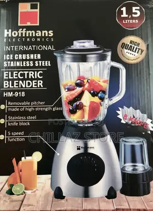 1.5litres Hoffman Ice Crusher Hm 918 Blender-