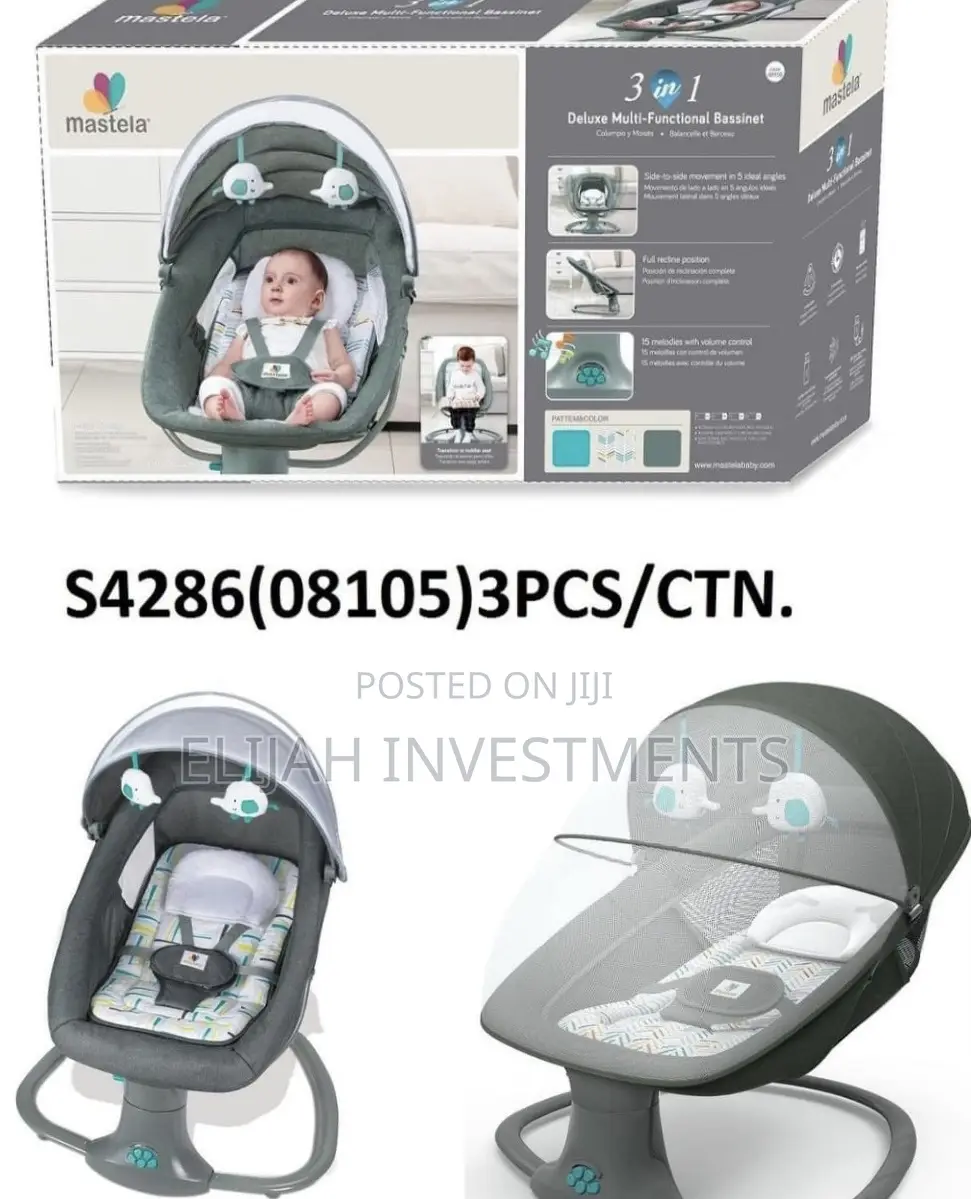 Mastela 3in1 Electric Rocking Sleeping Newborn Bassinet