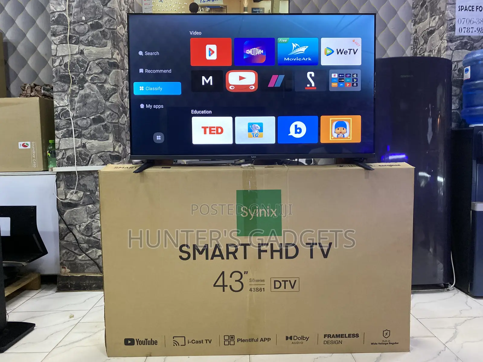 Syinix 43inch Smart Full Hd Smart Frameless Digital Tv