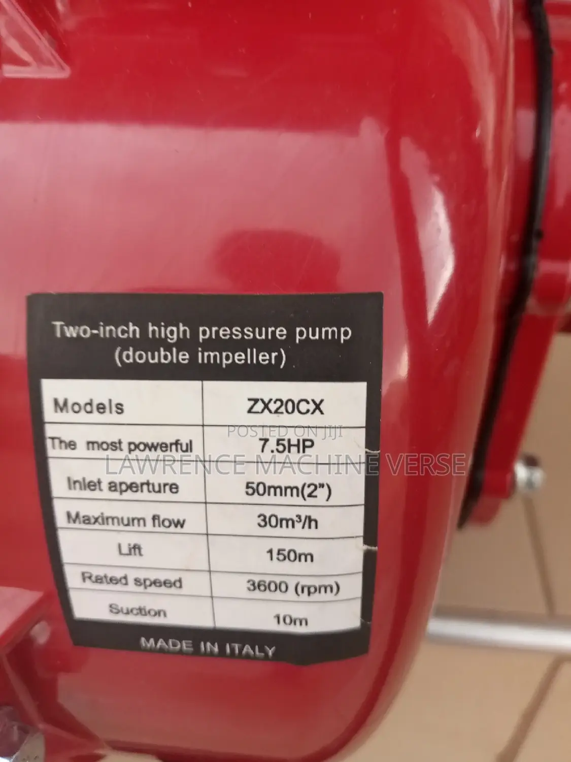 High Pressure Water Pump Honda