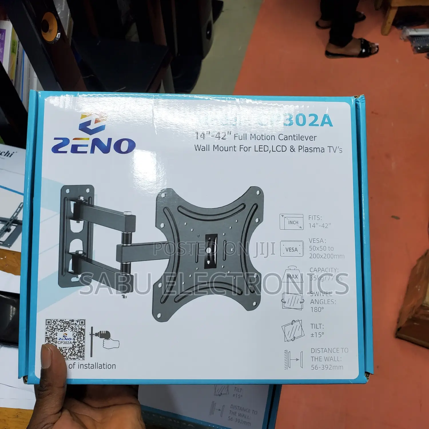 Swivel or Rotating TV Wall Mount Suitable for 14" to 42"