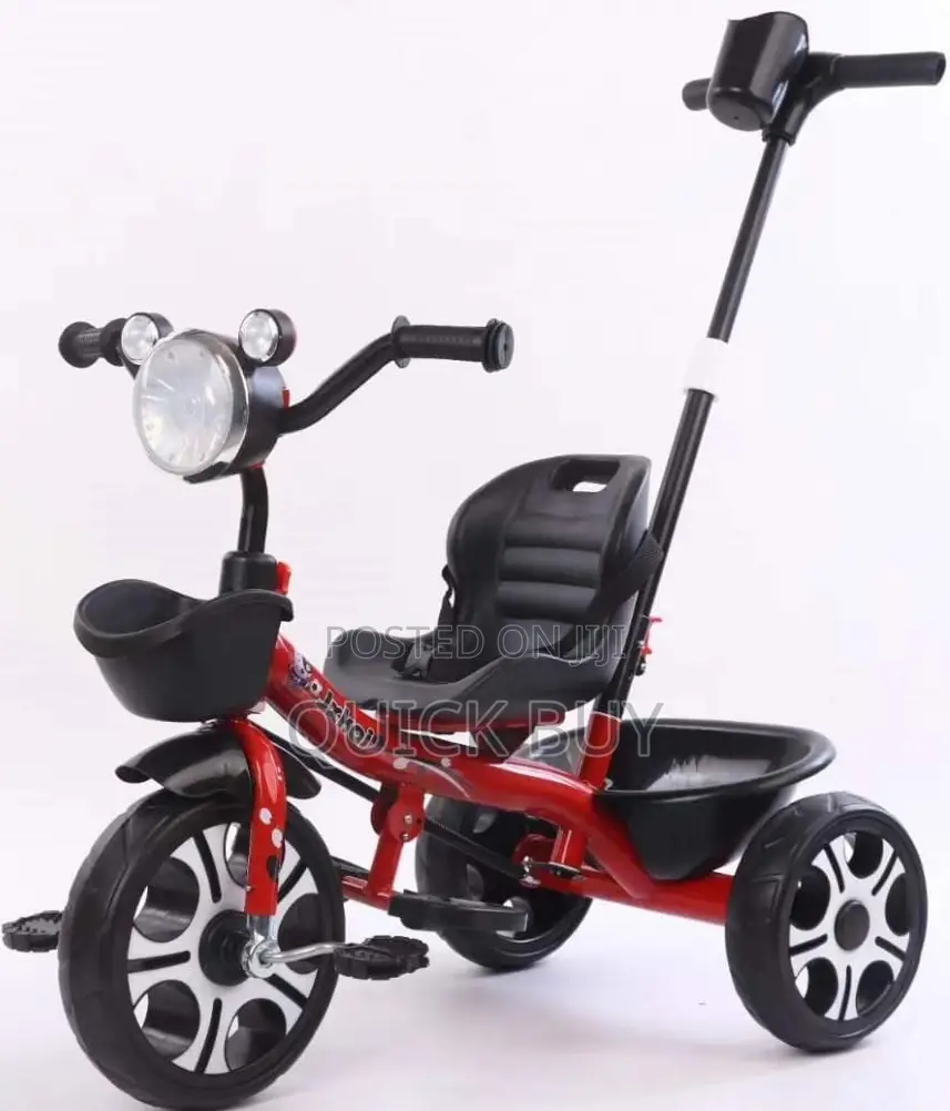 Three Wheeled Children's Tricycle Baby Seat Car.