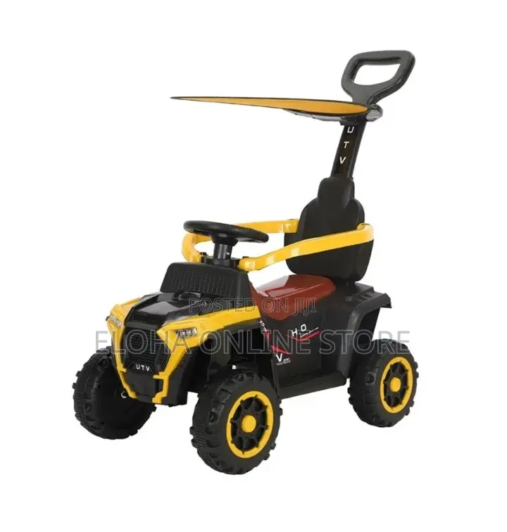 Kids Rechargeable Push Car With Shade