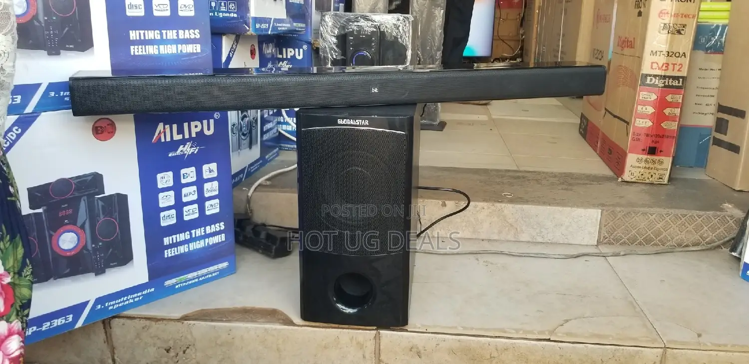 Global Star Channel Sound Bar With Wired Subwoofer 120w