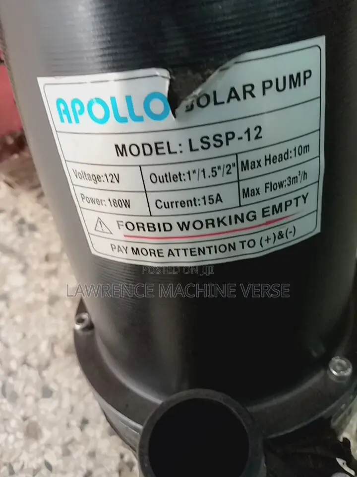 Solar Water Pump 10M 12V 180W