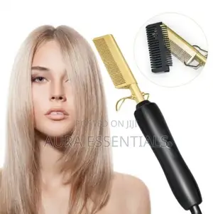 Newest Design Electric Hot Heat Pressing Comb