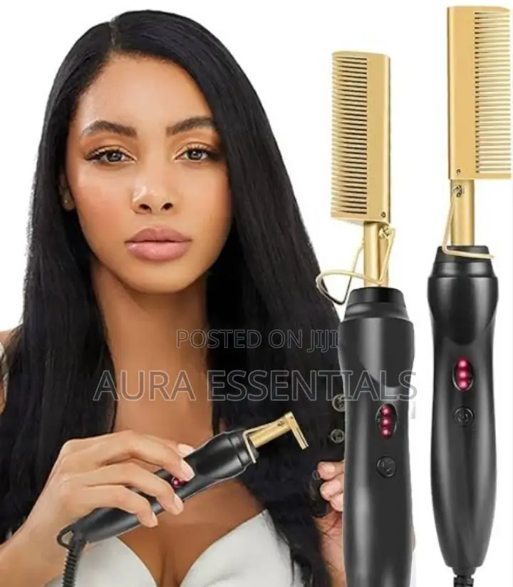Newest Design Electric Hot Heat Pressing Comb