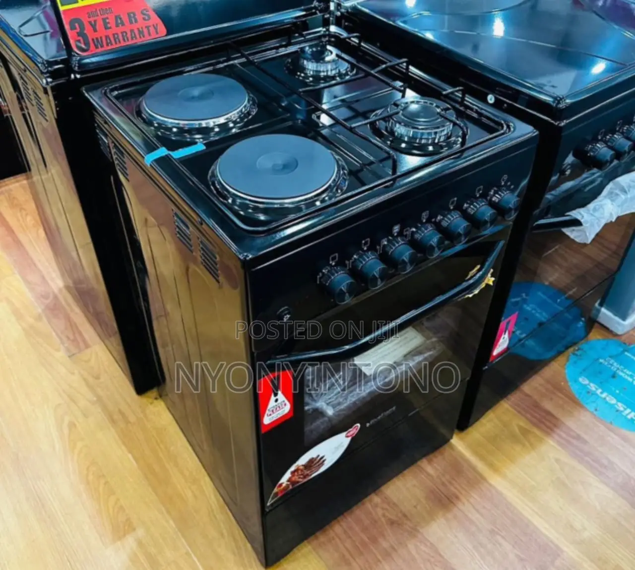 Blue Frame 50*50 2+2 Electric Gas Cooker Oven 5yrs Warranty