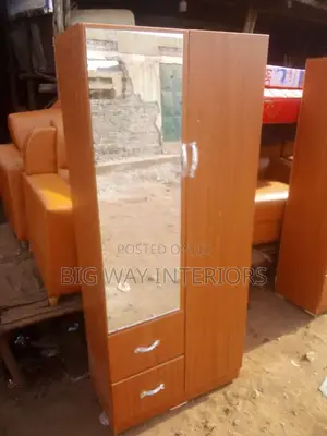 2*6ft Brown Wardrobe