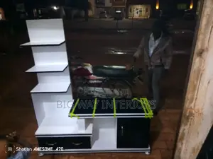 White and Black Affordable Tv Stand