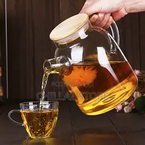 Thermo Glass Tea Pot Bland New