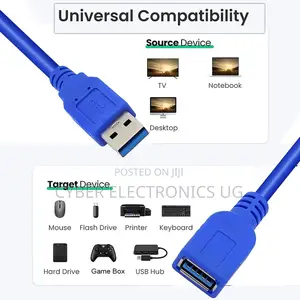 USB3.0 Male 2 Female Extension Cable High Speed Data Transfe