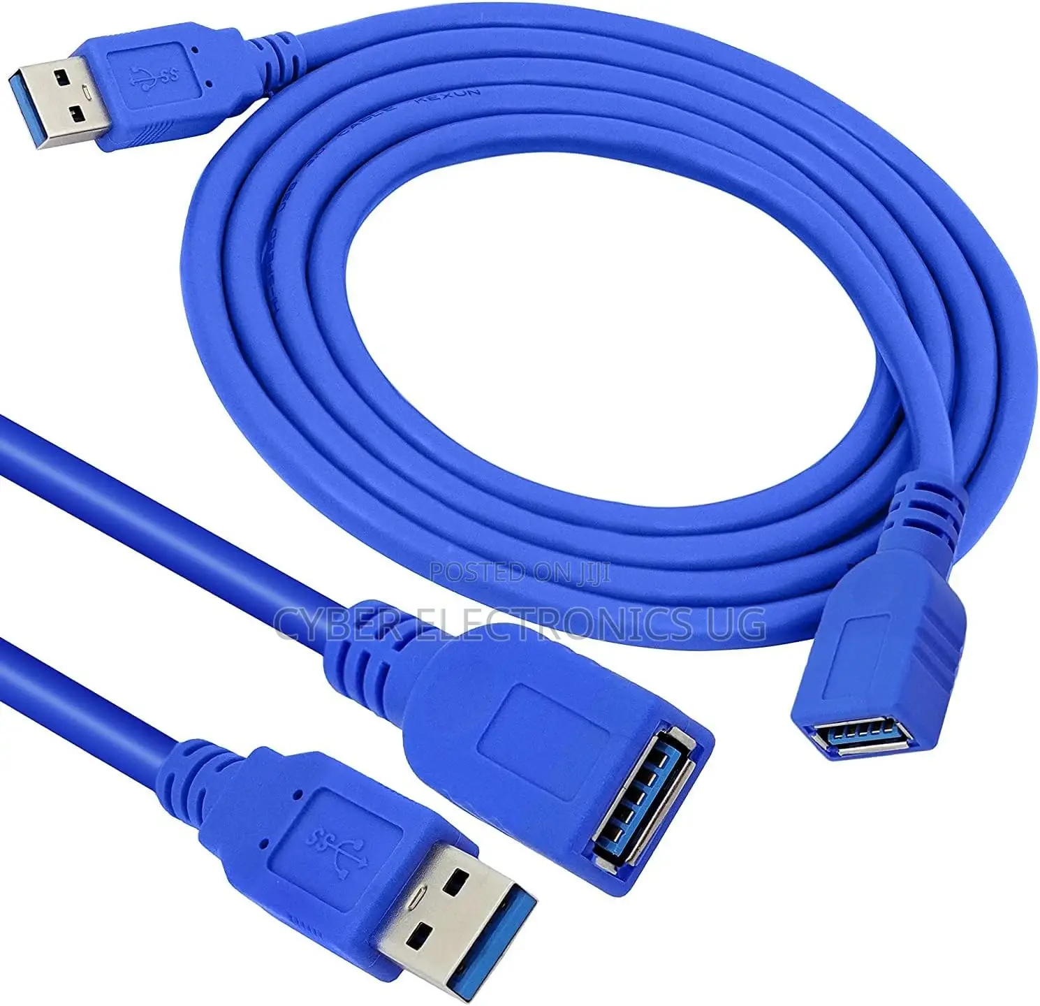 USB3.0 Male 2 Female Extension Cable High Speed Data Transfe