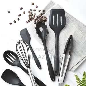 Silicone Kitchen Utensil Set Black