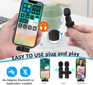 Professional Wireless Lavalier Lapel Microphone for iPhone