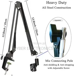 Adjustable Desktop Microphone Stand For Live Broadcasting
