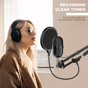 Dual Layer Microphone Pop Filter