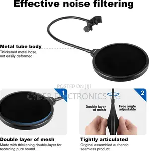 Dual Layer Microphone Pop Filter