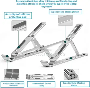 Adjustable Foldable Laptop Stand Aluminium