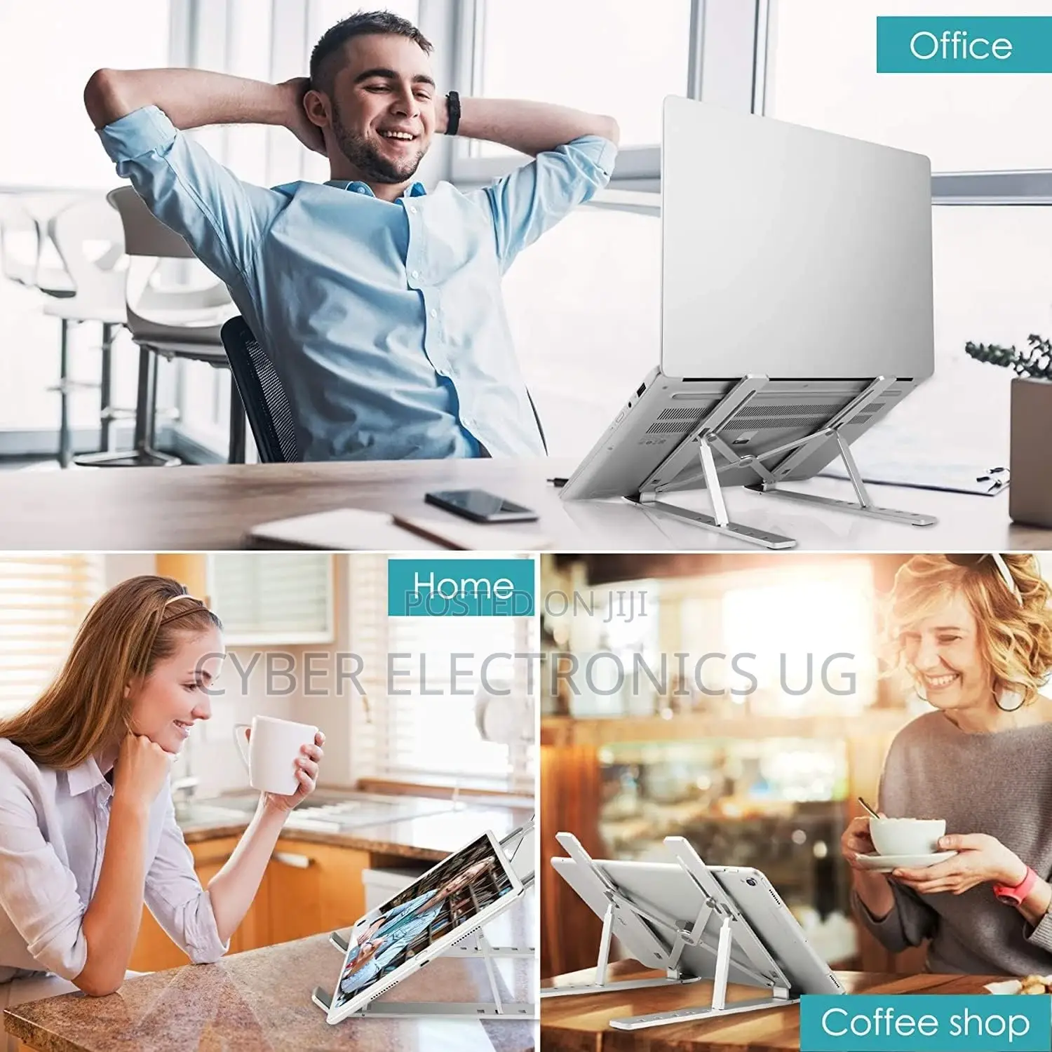 Adjustable Foldable Laptop Stand Aluminium