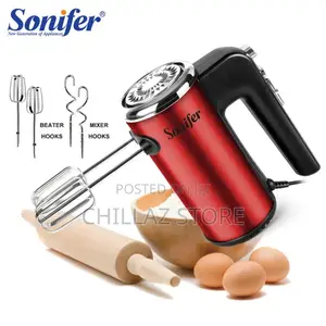 2in1 5speed Powerful Sonifer Sf-7025 Hand Mixer